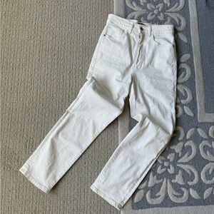 Express cream colored jeans
